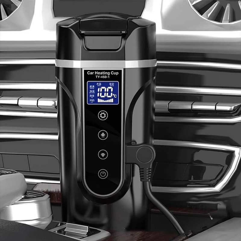 Portable Smart Electric Car Heating Mug With Adjustable Temperature 2