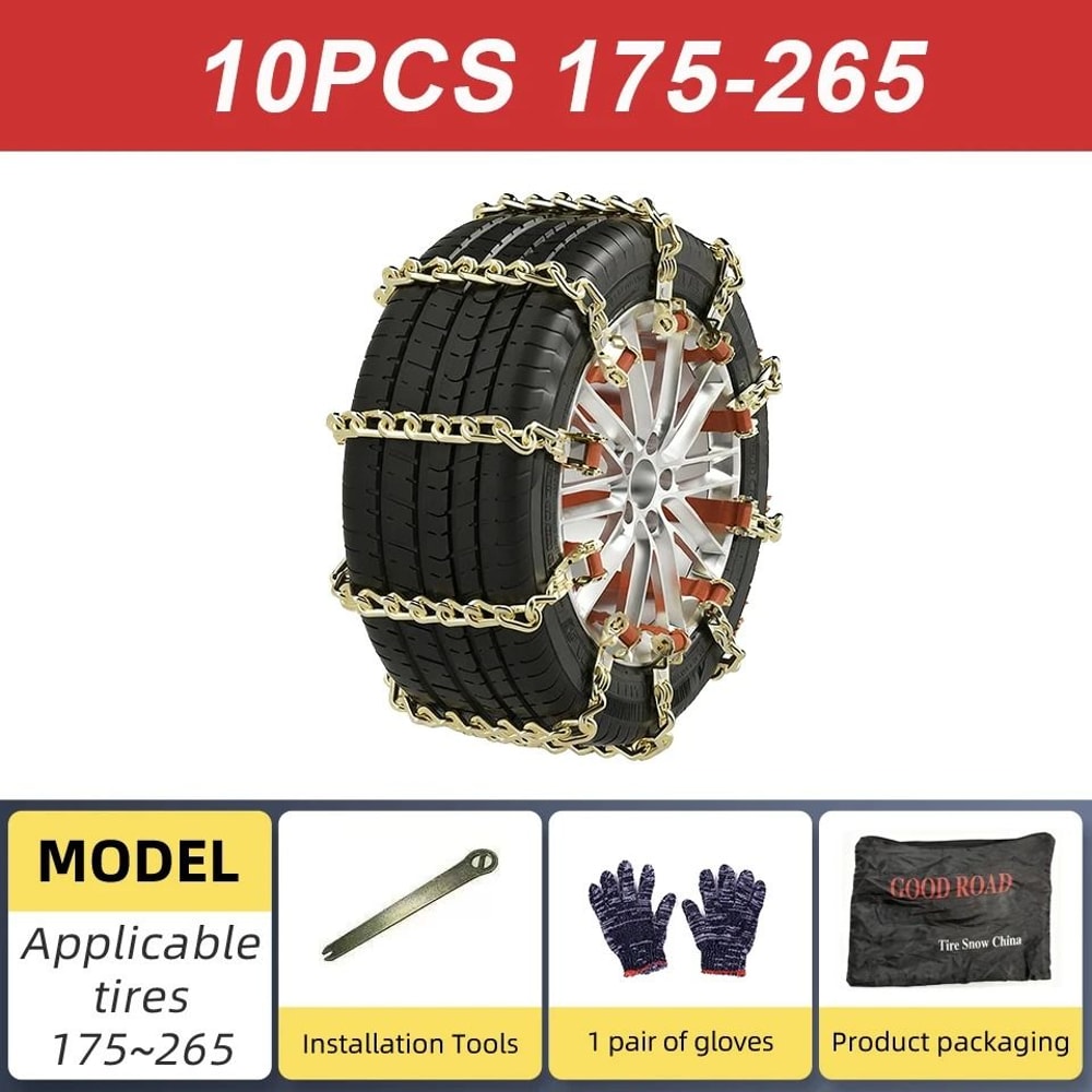 Car Tire Winter Snow Chains 9
