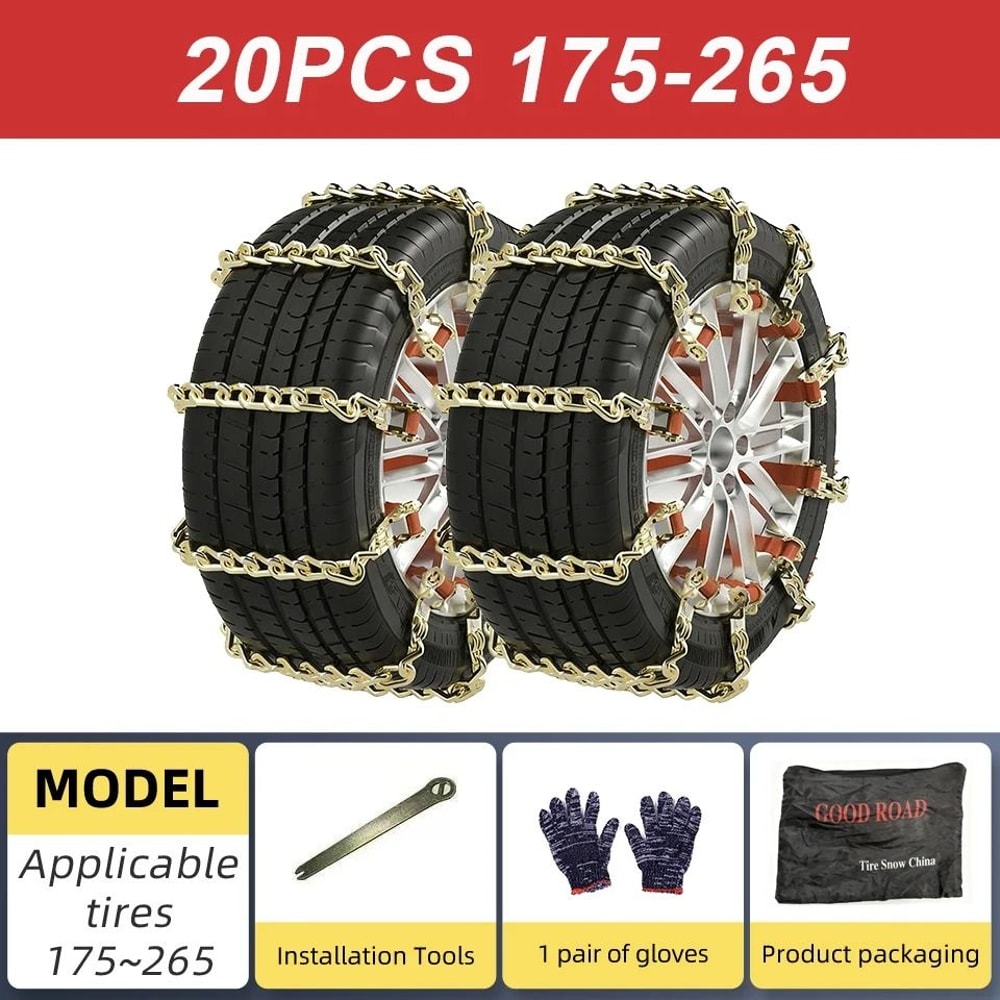 Car Tire Winter Snow Chains 10