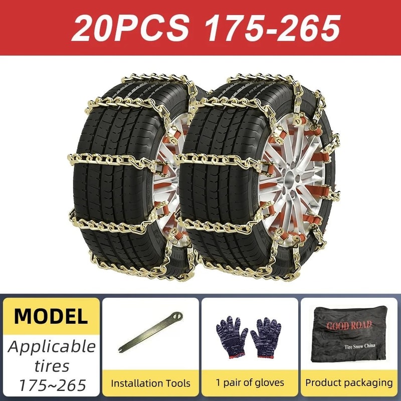 Car Tire Winter Snow Chains 10