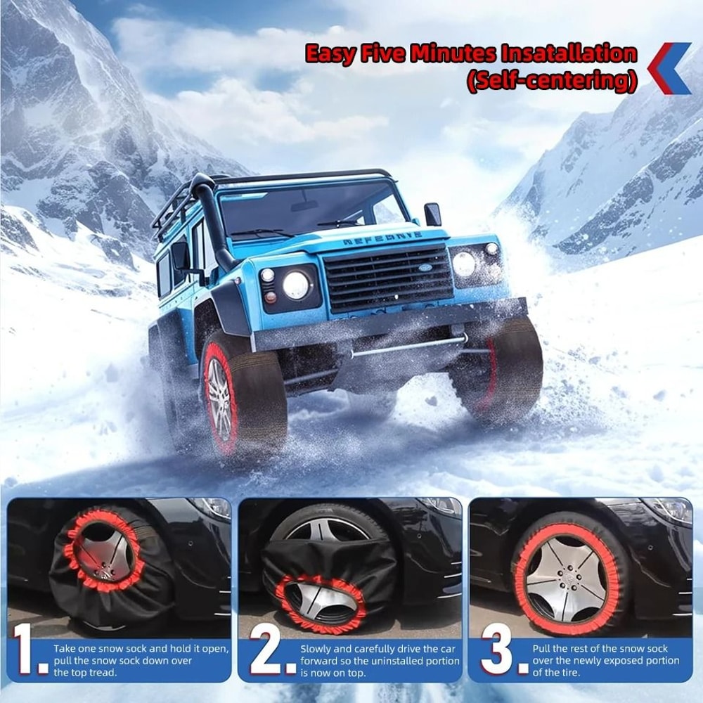 Emergency Tire Chain Snow Socks 4
