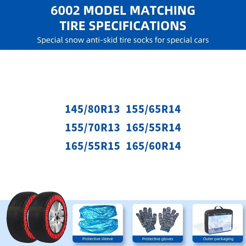 Emergency Tire Chain Snow Socks 7