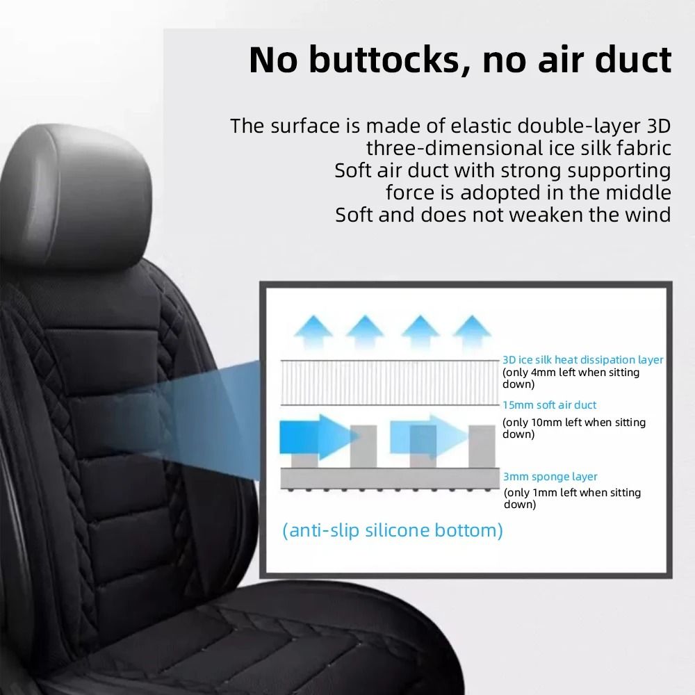 Universal Rapid Cooling Car Fan Seat Cushion 1