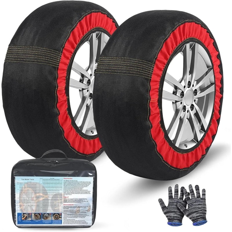 Car Snow Sock Textile Tire Chains 0