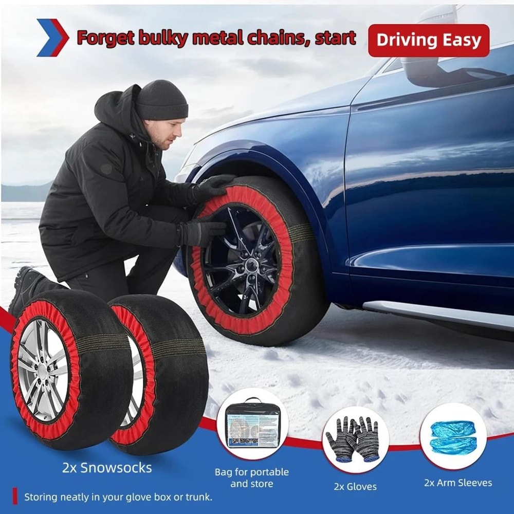 Car Snow Sock Textile Tire Chains 5