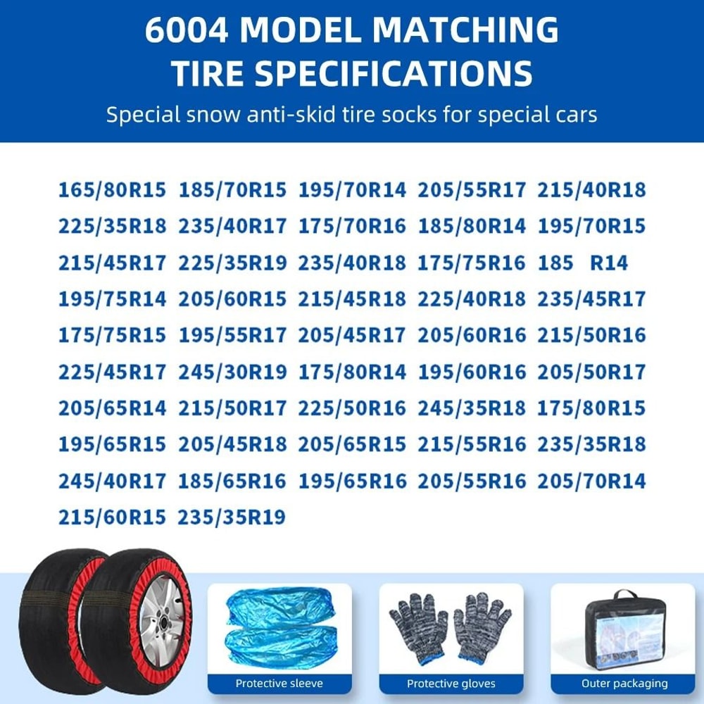 Car Snow Sock Textile Tire Chains 7