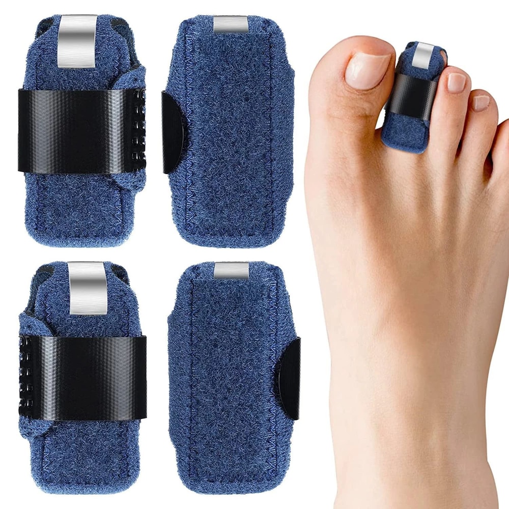 toe straightener brace supporting curled toe alignment