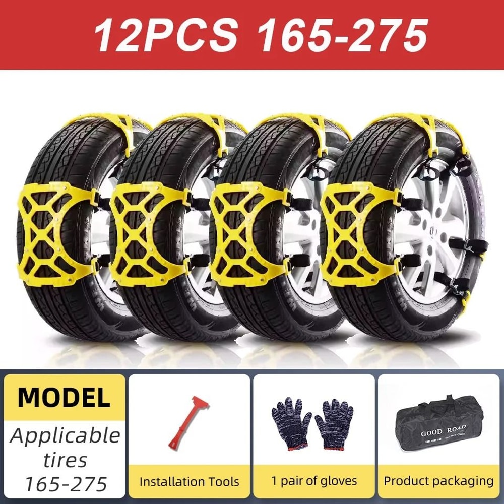 Universal Anti Slip Tire Traction Chains 9