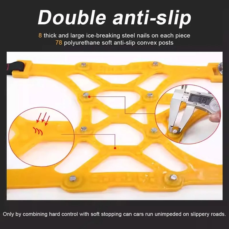 Universal Anti Slip Tire Traction Chains 1