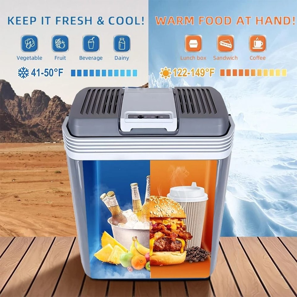 25L 845 Oz Car Refrigerator With Handle 2