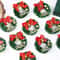 Miniature Festive Evergreen Wreaths 10 Pack 4