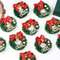 Miniature Festive Evergreen Wreaths 10 Pack 4