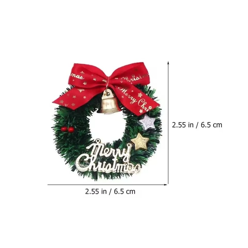 Miniature Festive Evergreen Wreaths 10 Pack 5