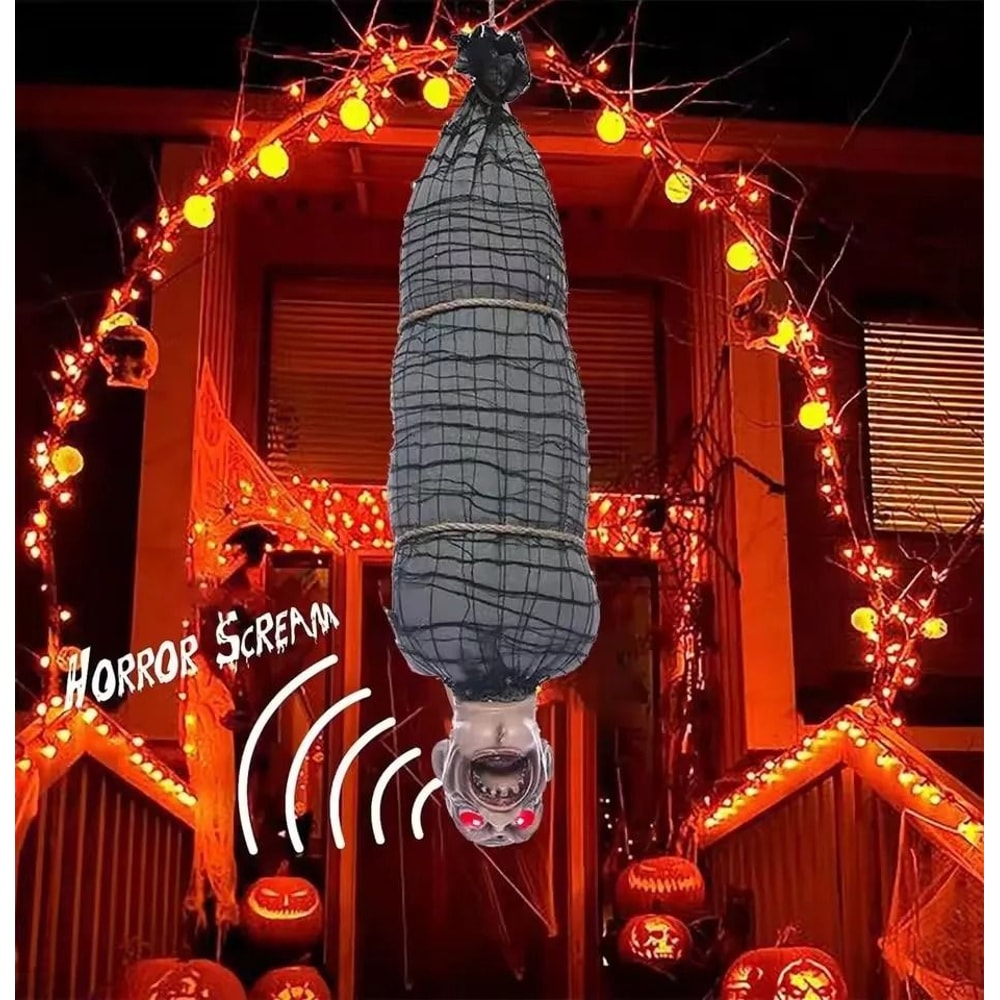 Animated Hanging Halloween Corpse 0