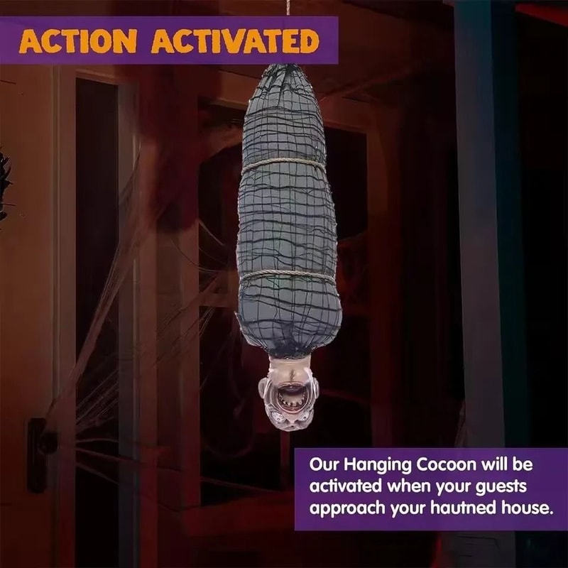 Animated Hanging Halloween Corpse 1