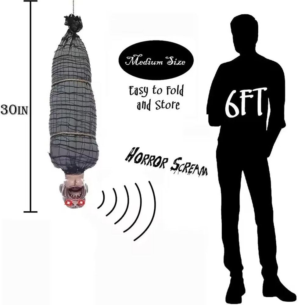 Animated Hanging Halloween Corpse 5