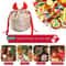 Velvet Reindeer Drawstring Gift Bags 2