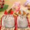 Velvet Reindeer Drawstring Gift Bags 3
