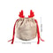 Velvet Reindeer Drawstring Gift Bags 5