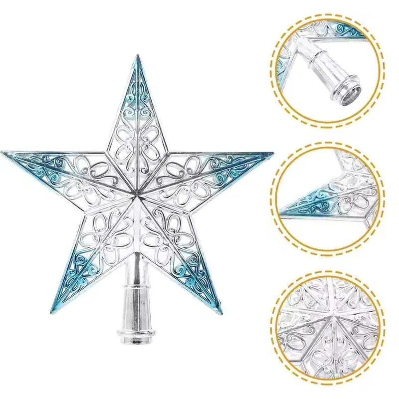 Glittering Christmas Tree Star Topper 4