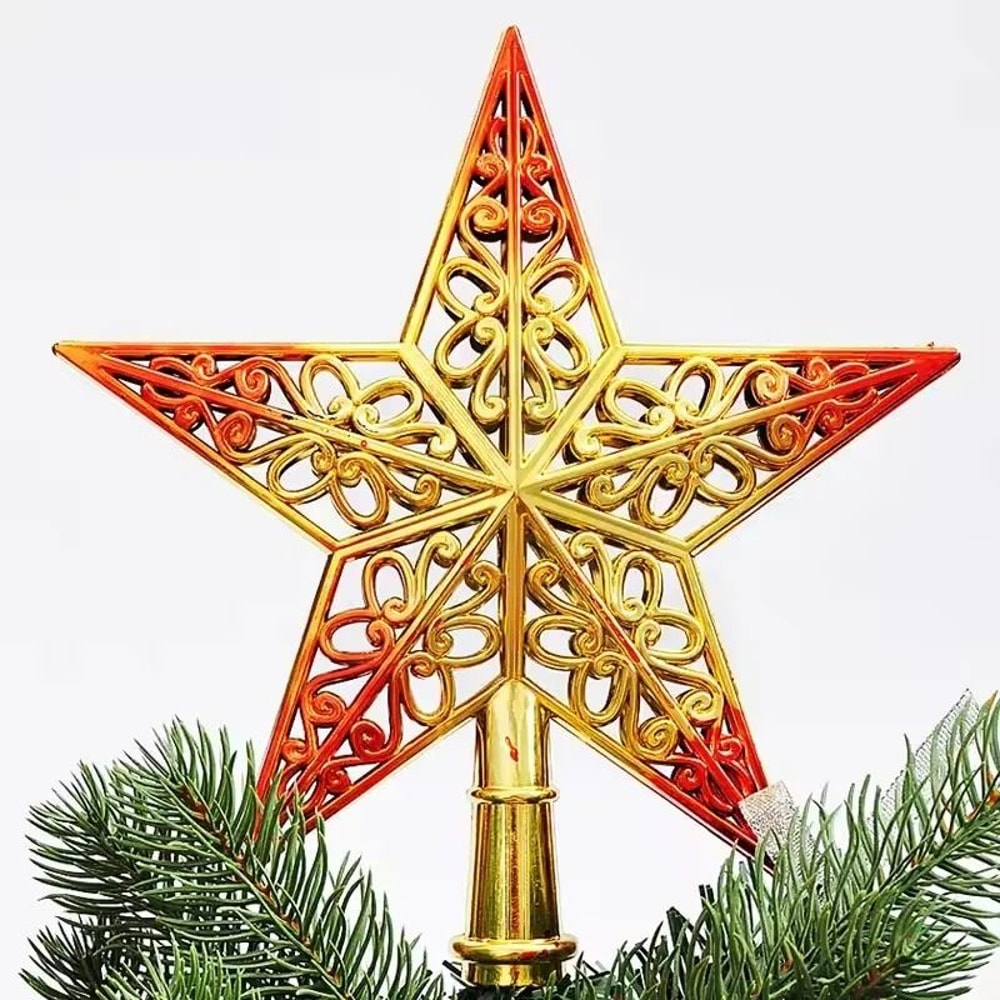 Glittering Christmas Tree Star Topper 6