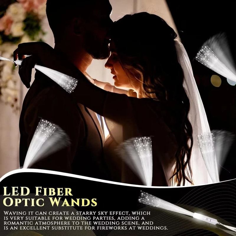 Fiber Optic LED Wedding Wands 1