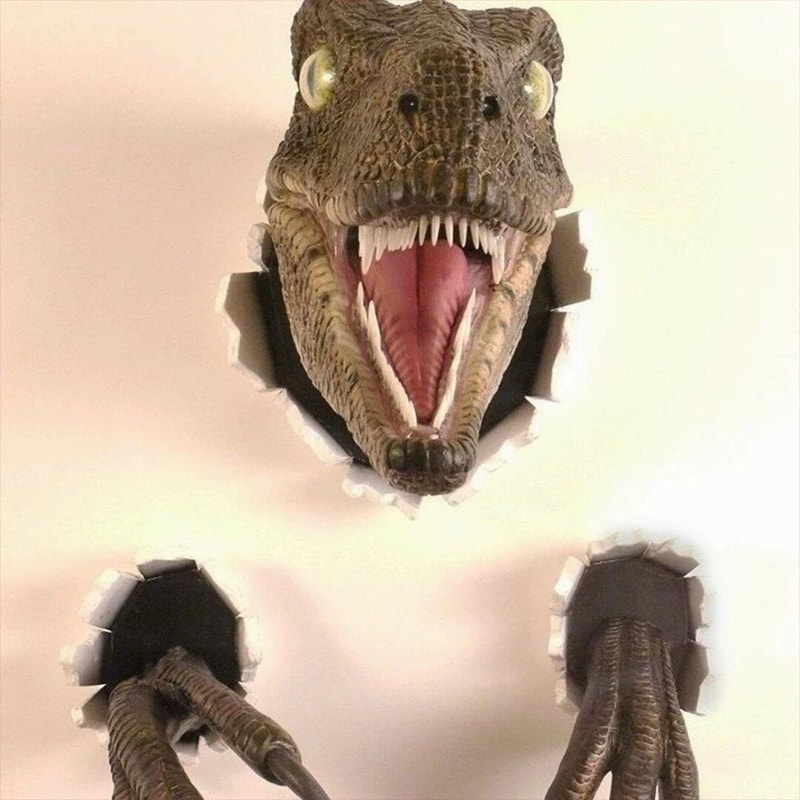 3D Wall Mounted Dinosaur Sculpture 1
