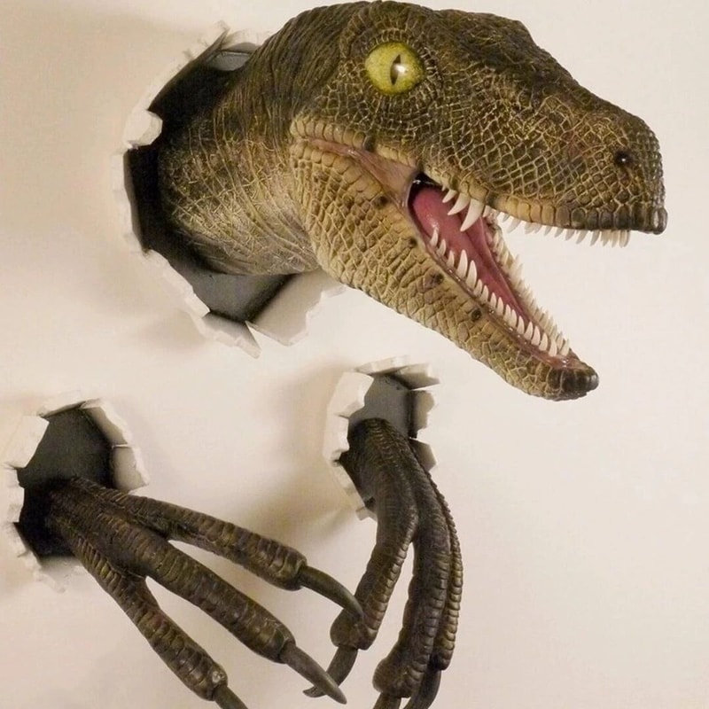 3D Wall Mounted Dinosaur Sculpture 2
