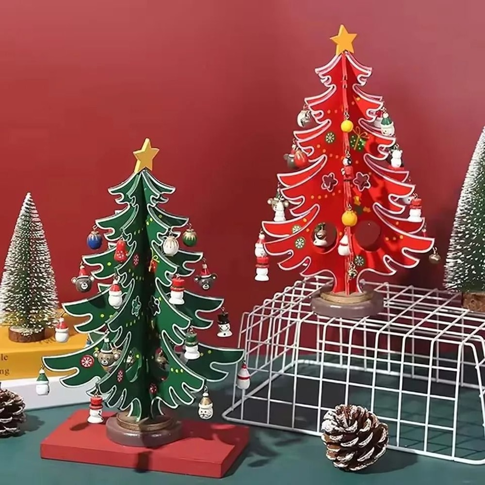 Creative DIY Wooden Christmas Tree 0