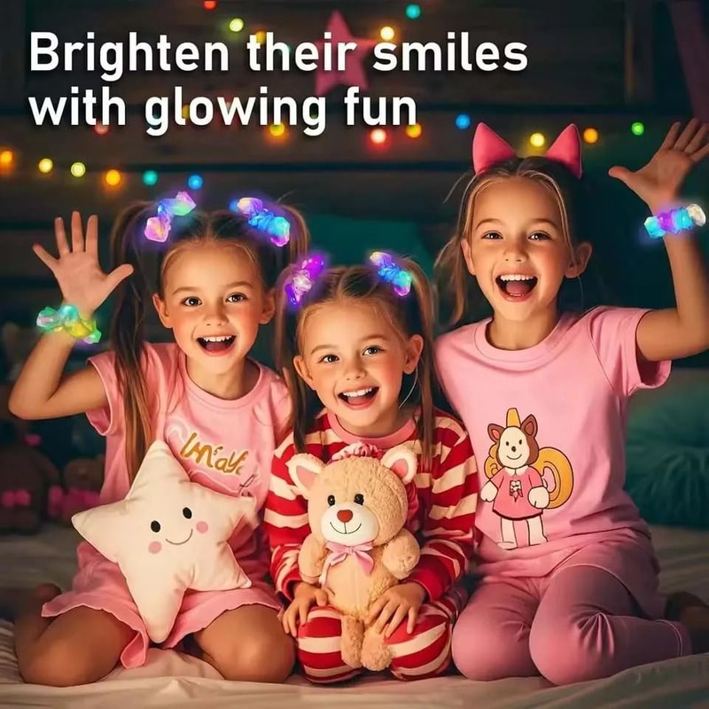 LED Light Up Hair Scrunchies 3