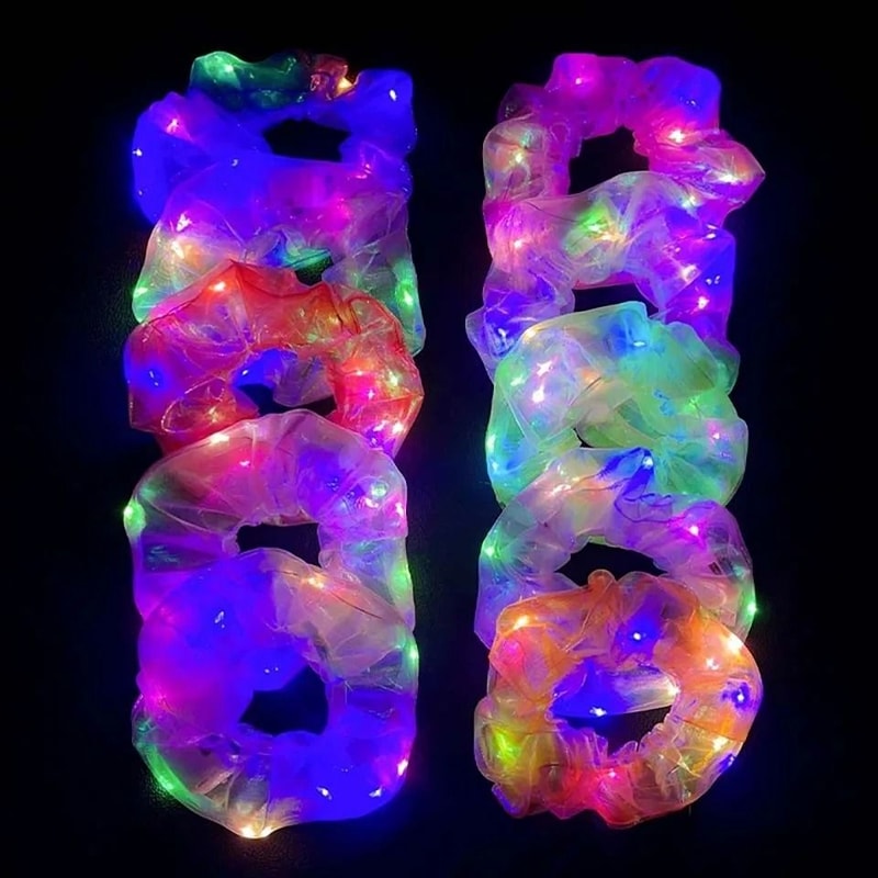 LED Light Up Hair Scrunchies 4