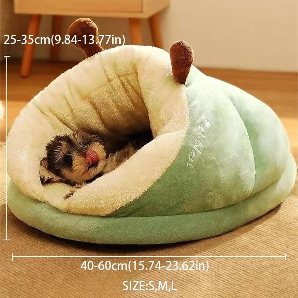 Slipper Shaped Winter Warm Pet Bed 2
