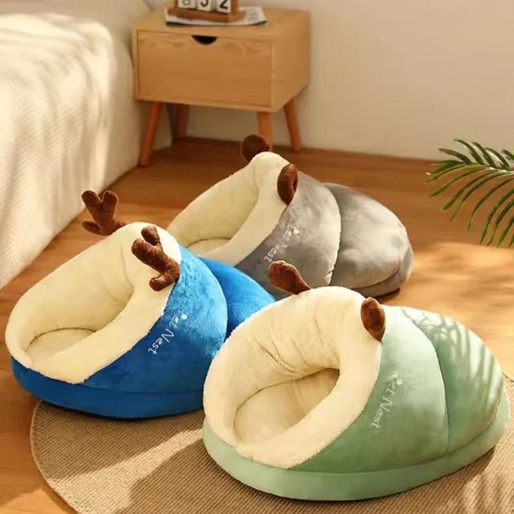 Slipper Shaped Winter Warm Pet Bed 5