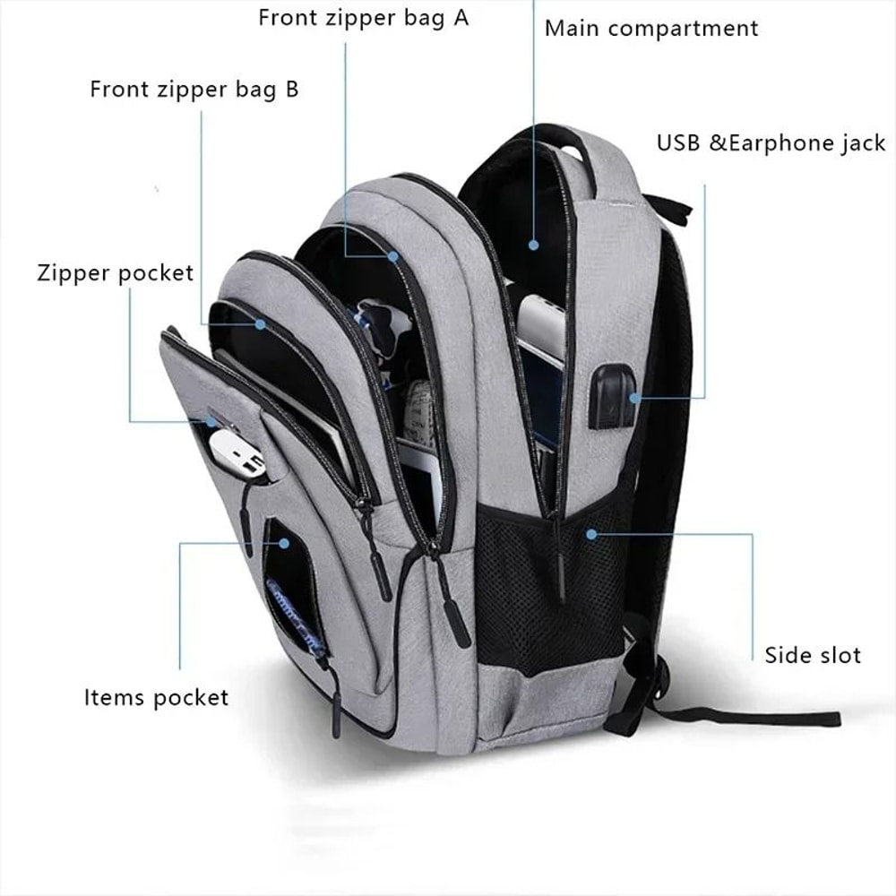 Large Capacity Oxford Laptop Backpack 5