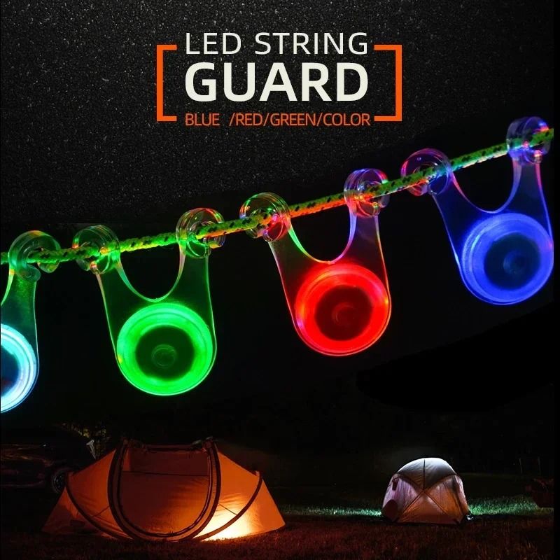 Waterproof LED Tent Rope Safety Lights 0