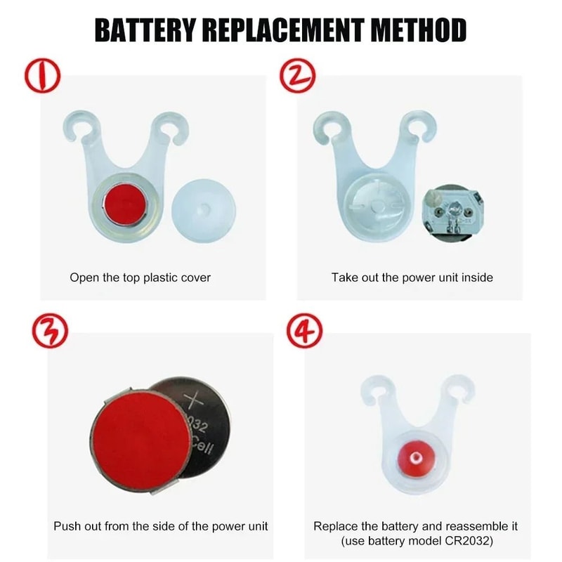 Waterproof LED Tent Rope Safety Lights 4