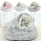 2 In 1 Plush Round Pet Bed And Sleep Bag 0