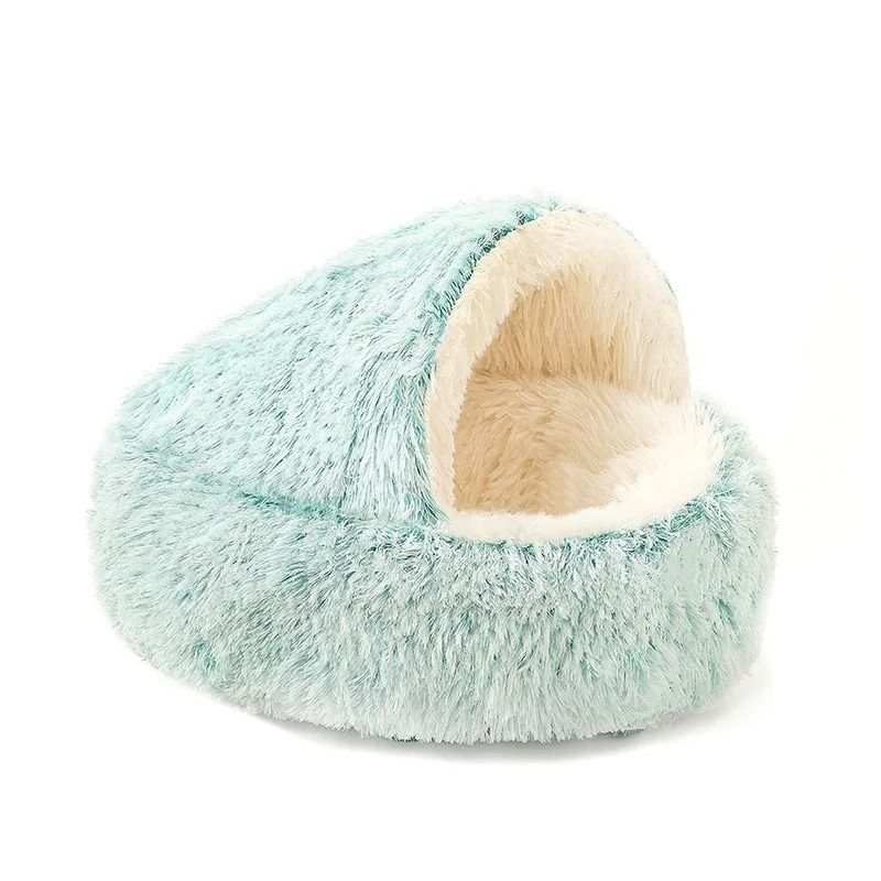 2 In 1 Plush Round Pet Bed And Sleep Bag 8