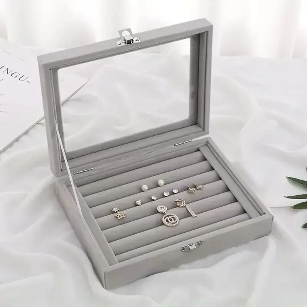 Elegant Covered Jewelry Storage Box 4