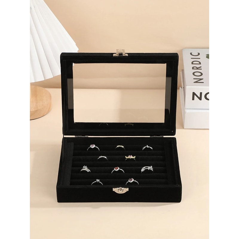 Elegant Covered Jewelry Storage Box 5