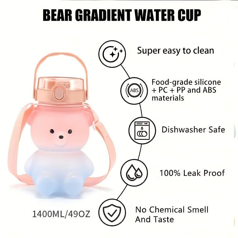 Cute Bear Portable Water Bottle 2
