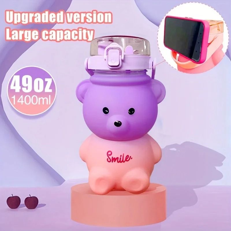 Cute Bear Portable Water Bottle 12