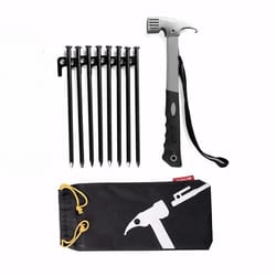 heavy duty camping tent stake and hammer set