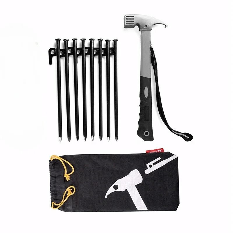 Heavy Duty Camping Tent Stake And Hammer Set 0