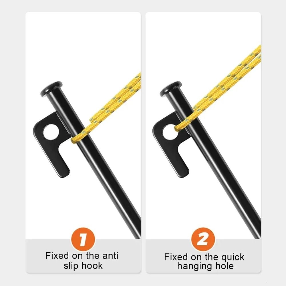 Heavy Duty Camping Tent Stake And Hammer Set 4