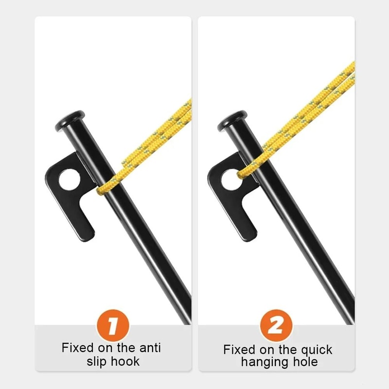 Heavy Duty Camping Tent Stake And Hammer Set 4