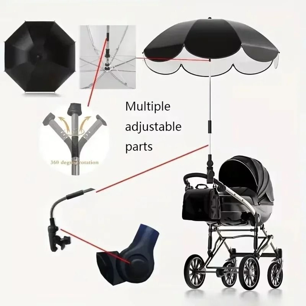 Universal Baby Stroller Sunshade Umbrella 3