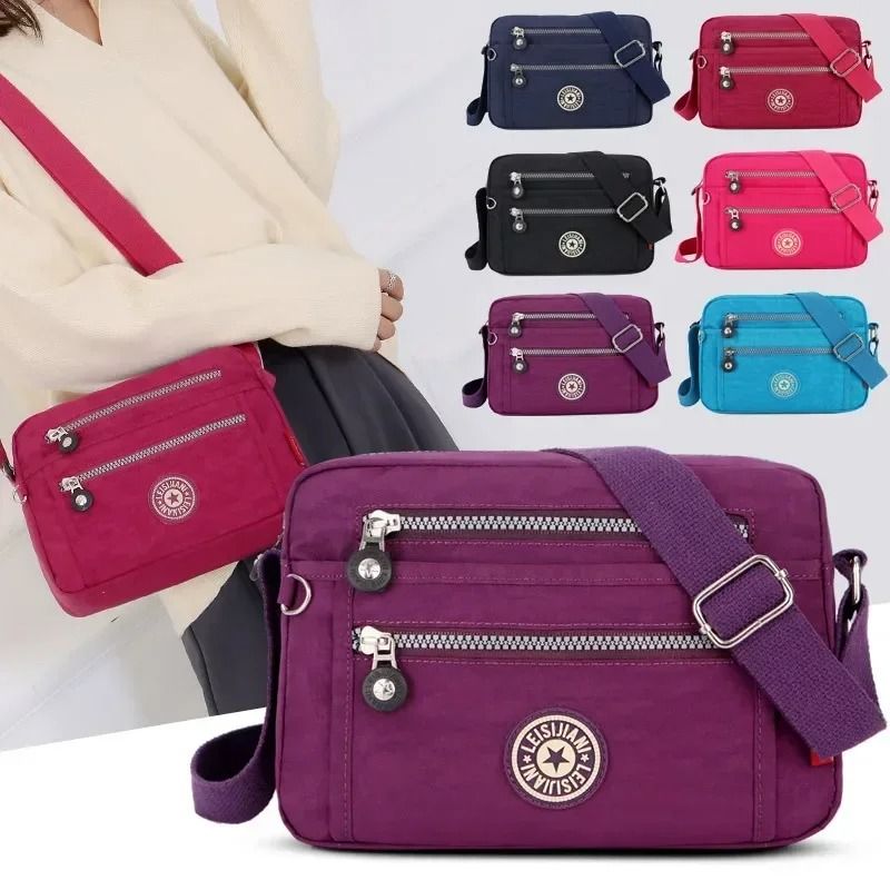 Versatile Waterproof Nylon Messenger Bag 0