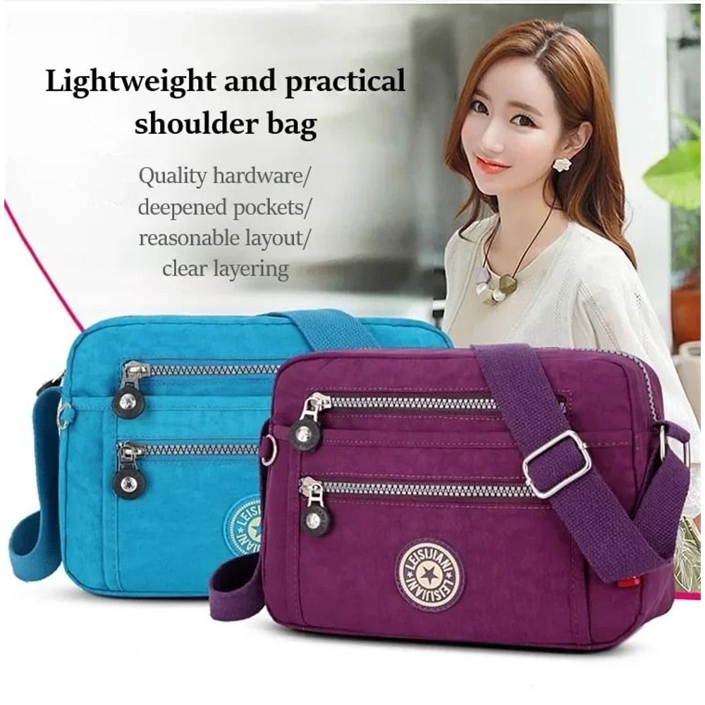 Versatile Waterproof Nylon Messenger Bag 1