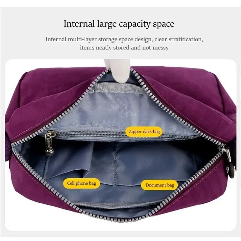 Versatile Waterproof Nylon Messenger Bag 3